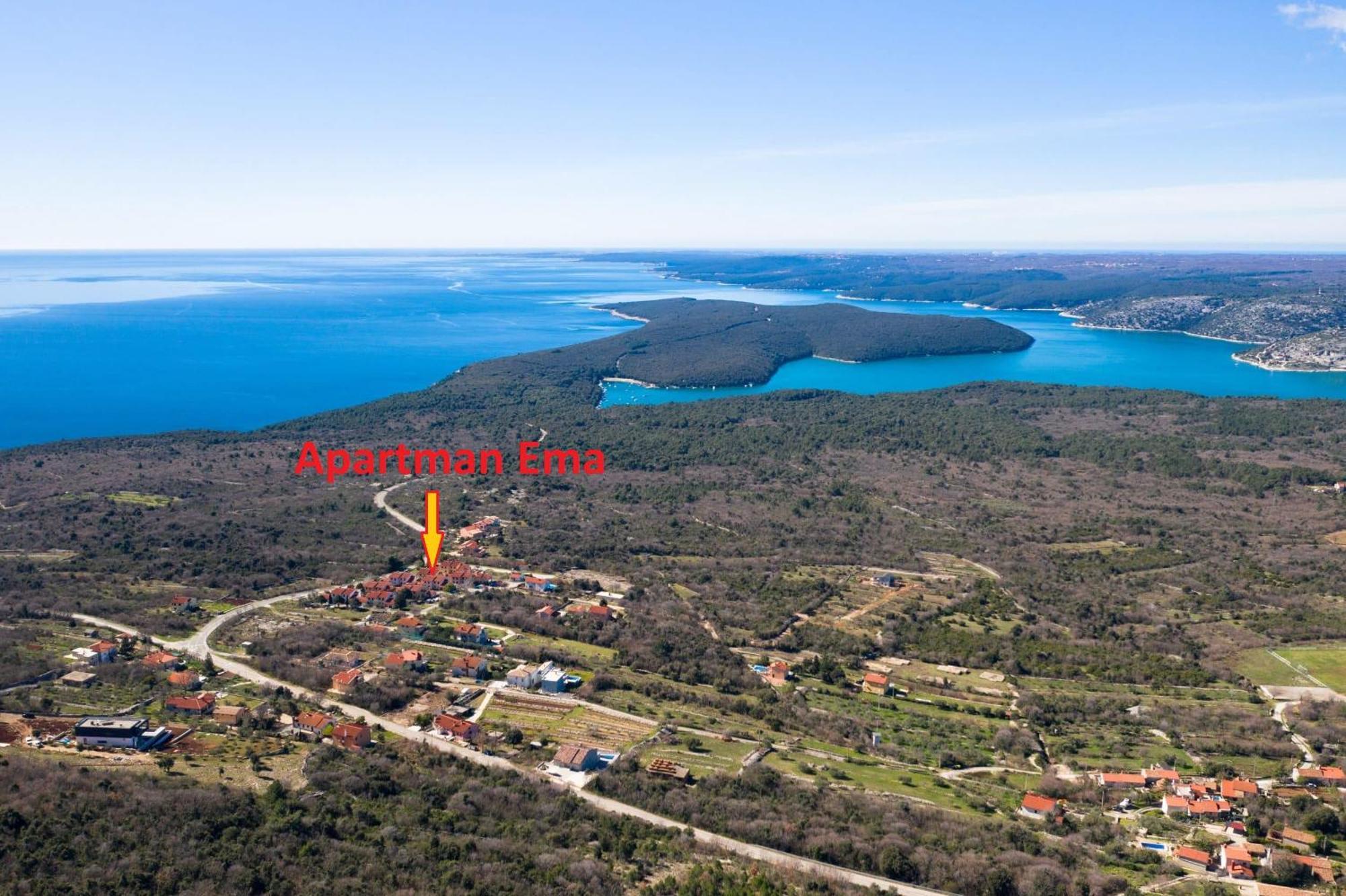 Apartman Ema 4+2 Koromačno Esterno foto